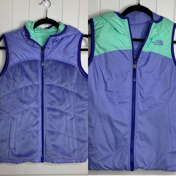 The North Face reversible puffer vest jacket size XL kids‎
